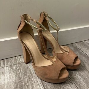 Brown Suede Heels